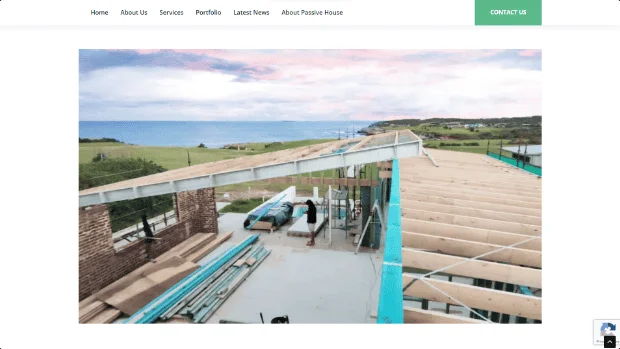 A Blaise passive house project mid-construction